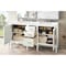 James Martin Vanities Addison 60in Double Vanity, Glossy White w/ 3 CM White Zeus Quartz Top E444-V60D-GW-3WZ - alternate 3